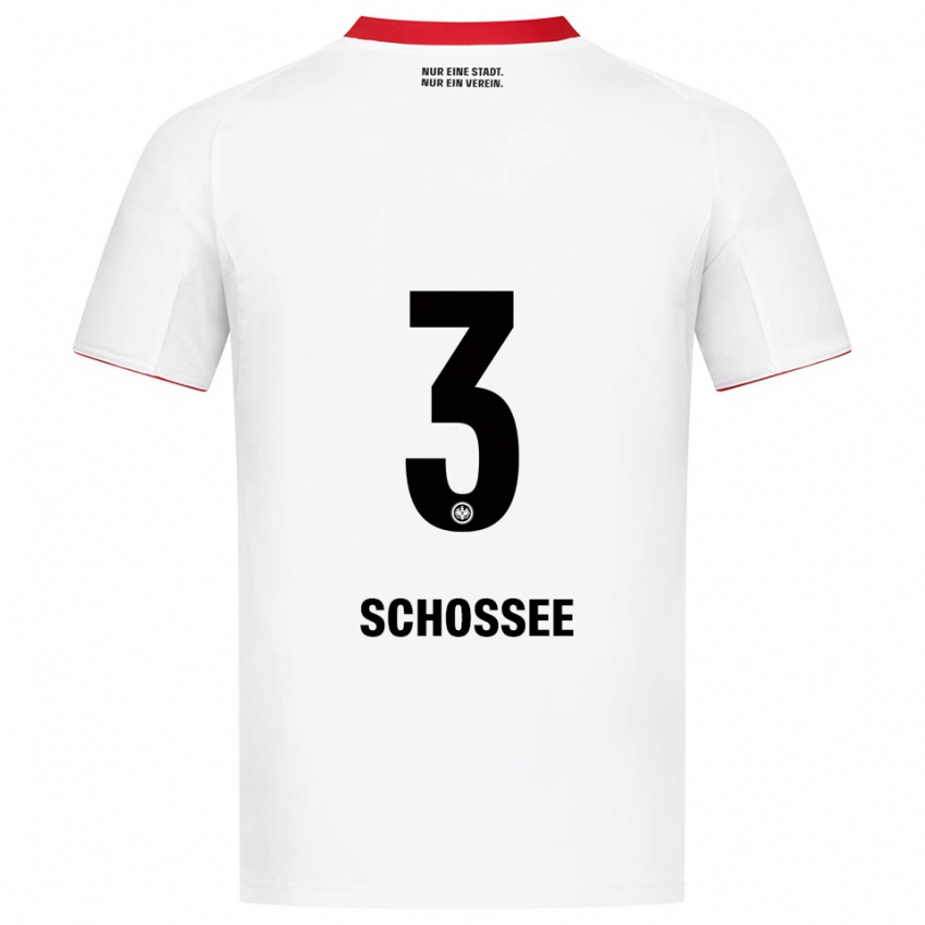 ילדים מוריס שוסי #3 לבן אדום הרחק ג'רזי 2025/26 חולצה קצרה