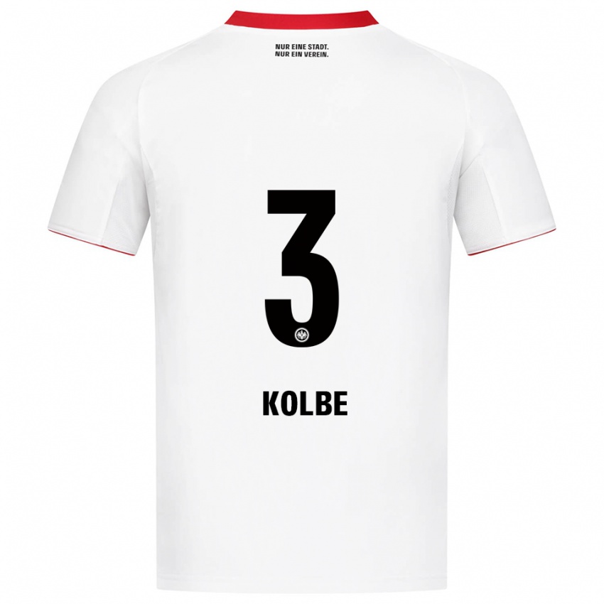 ילדים לואי פיליפ קולבה #3 לבן אדום הרחק ג'רזי 2025/26 חולצה קצרה