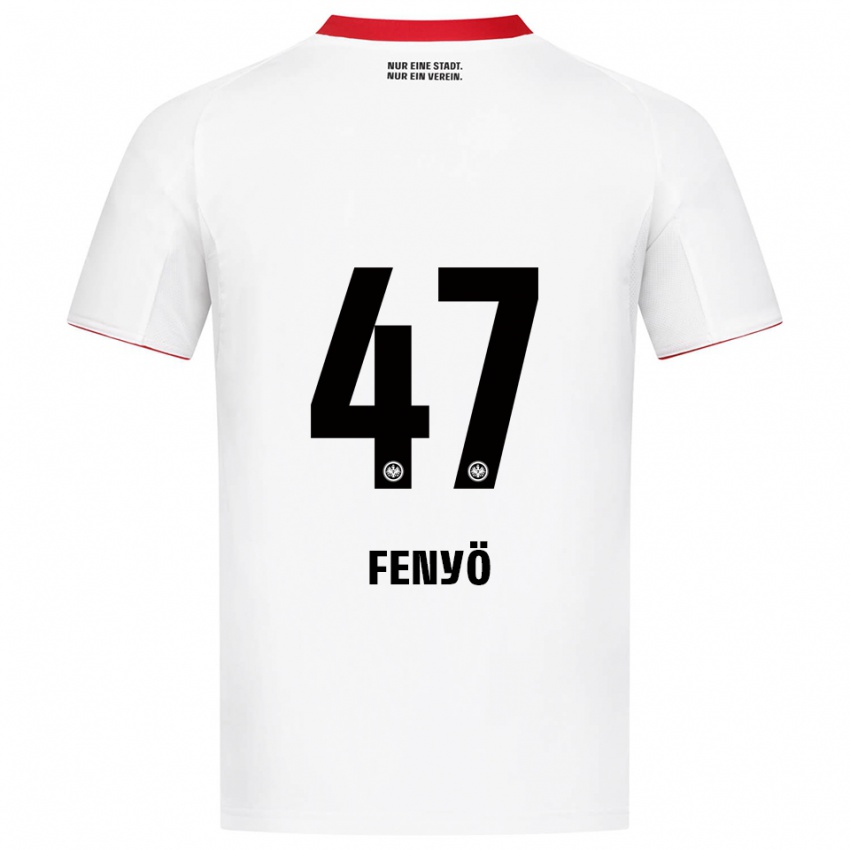 ילדים נח דוד גבריאל פניו #47 לבן אדום הרחק ג'רזי 2025/26 חולצה קצרה