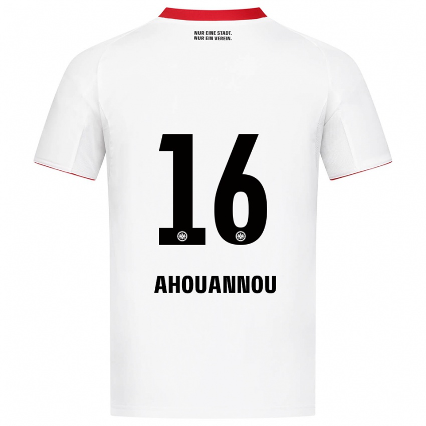 ילדים יאניס אואנו #16 לבן אדום הרחק ג'רזי 2025/26 חולצה קצרה