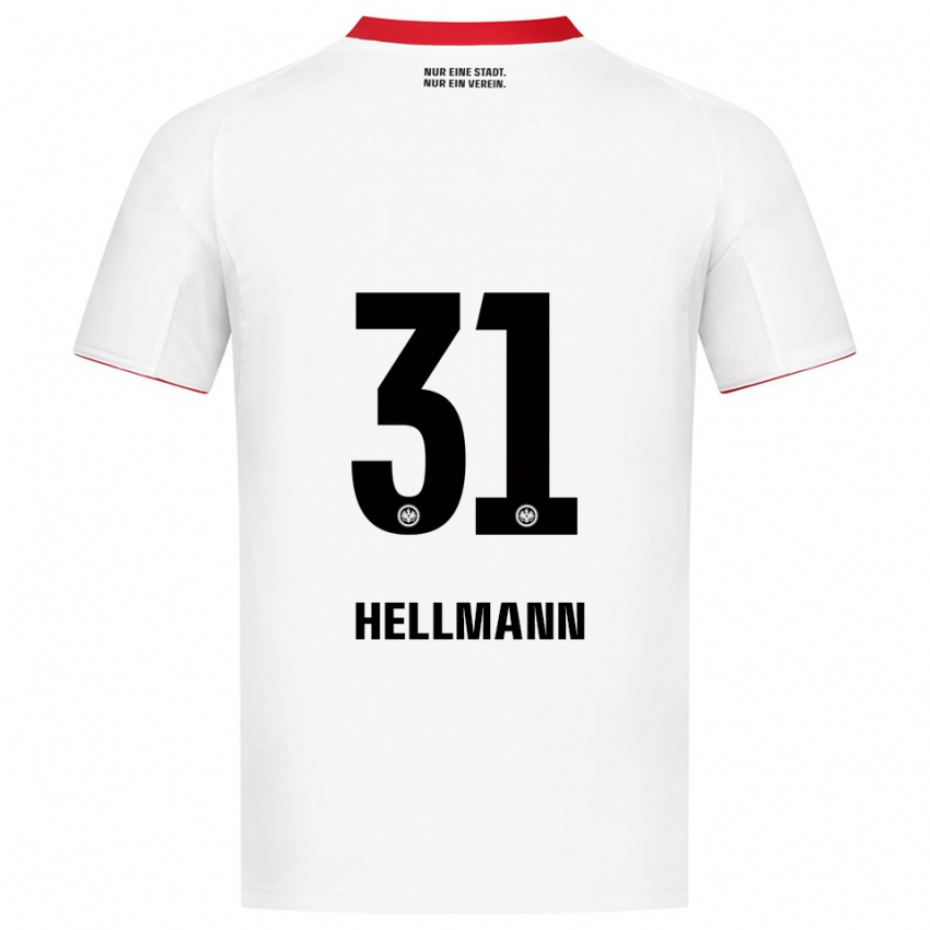 ילדים מלווין אושן הלמן #31 לבן אדום הרחק ג'רזי 2025/26 חולצה קצרה