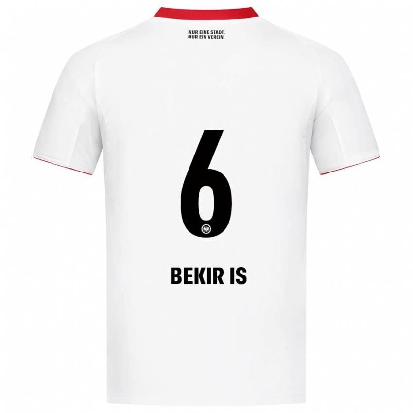 ילדים אבא בקיר איס #6 לבן אדום הרחק ג'רזי 2025/26 חולצה קצרה