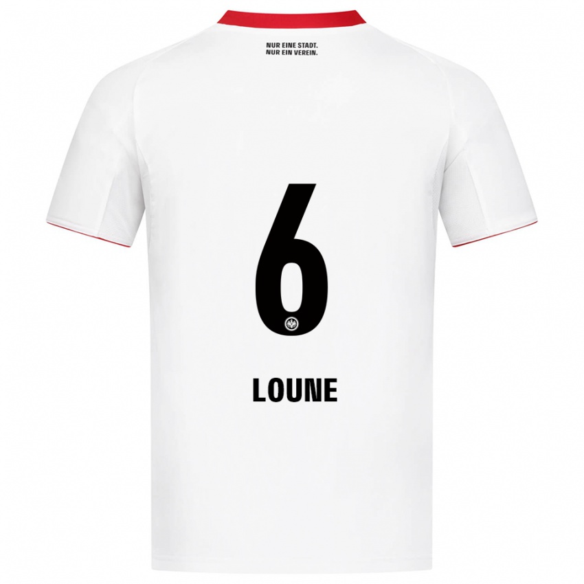 ילדים אדם לואן #6 לבן אדום הרחק ג'רזי 2025/26 חולצה קצרה