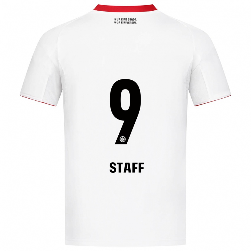 ילדים סגל אלכסנדר #9 לבן אדום הרחק ג'רזי 2025/26 חולצה קצרה