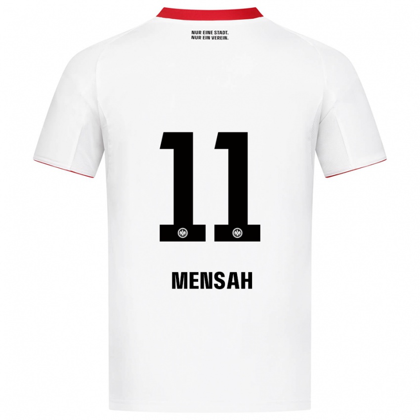 ילדים קזיה אוטנג-מנשה #11 לבן אדום הרחק ג'רזי 2025/26 חולצה קצרה