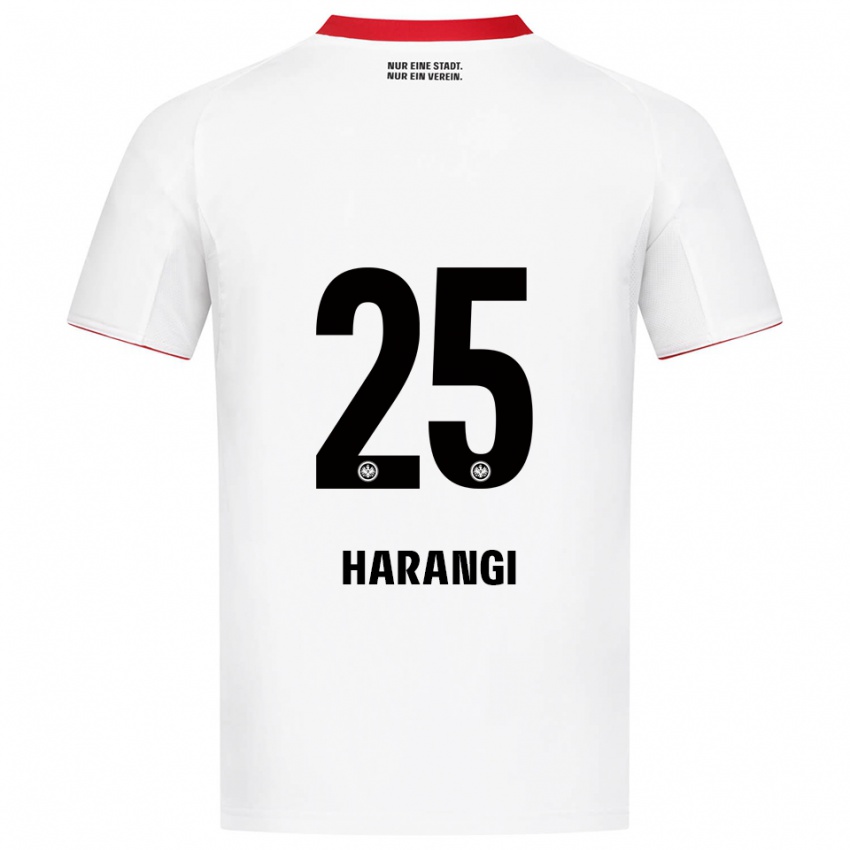 ילדים איידן ג׳ושוע האראנגי #25 לבן אדום הרחק ג'רזי 2025/26 חולצה קצרה