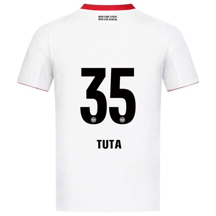 ילדים טוטה #35 לבן אדום הרחק ג'רזי 2025/26 חולצה קצרה