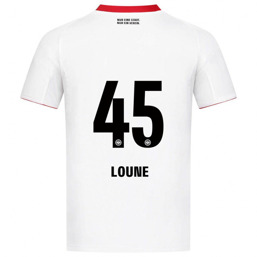 ילדים מהדי לון #45 לבן אדום הרחק ג'רזי 2025/26 חולצה קצרה