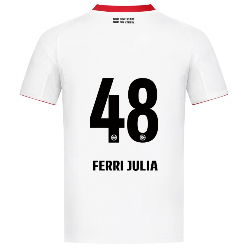 ילדים נאצ'ו פרי #48 לבן אדום הרחק ג'רזי 2025/26 חולצה קצרה