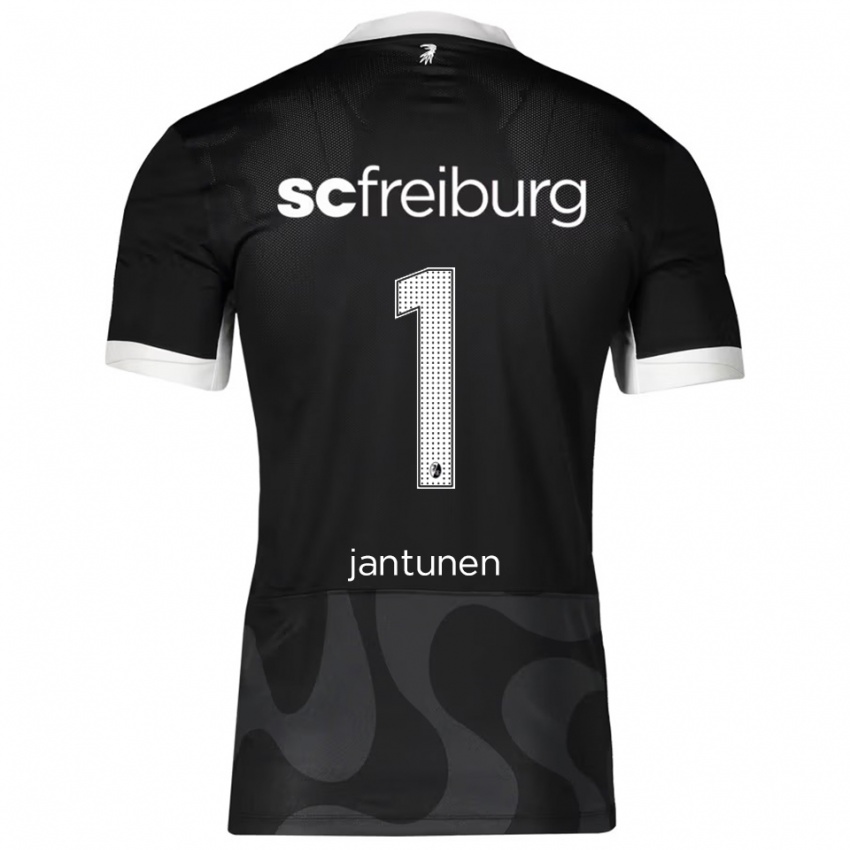 ילדים Jaaso Jantunen #1 שחור לבן הרחק ג'רזי 2025/26 חולצה קצרה