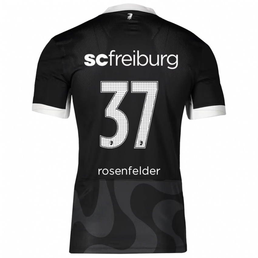ילדים מקס רוזנפלדר #37 שחור לבן הרחק ג'רזי 2025/26 חולצה קצרה