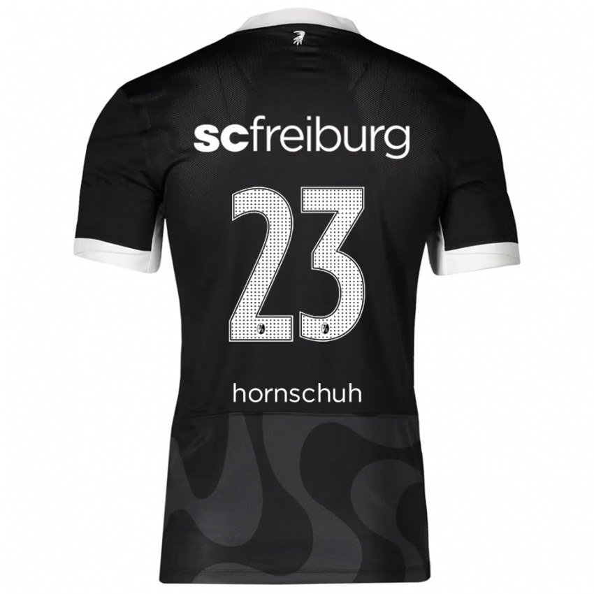 ילדים מארק הורנשו #23 שחור לבן הרחק ג'רזי 2025/26 חולצה קצרה