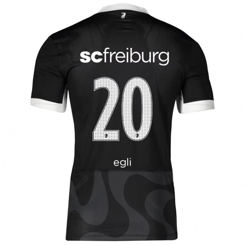 ילדים לילה אגלי #20 שחור לבן הרחק ג'רזי 2025/26 חולצה קצרה
