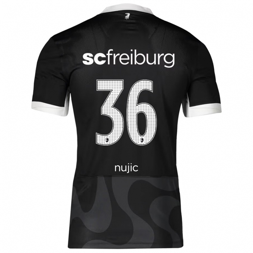 ילדים לוקה אנטוניו נוייץ׳ #36 שחור לבן הרחק ג'רזי 2025/26 חולצה קצרה