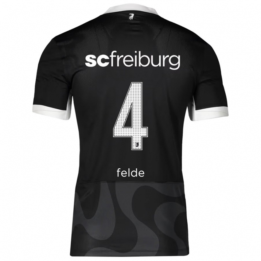 ילדים מרט פלדה #4 שחור לבן הרחק ג'רזי 2025/26 חולצה קצרה