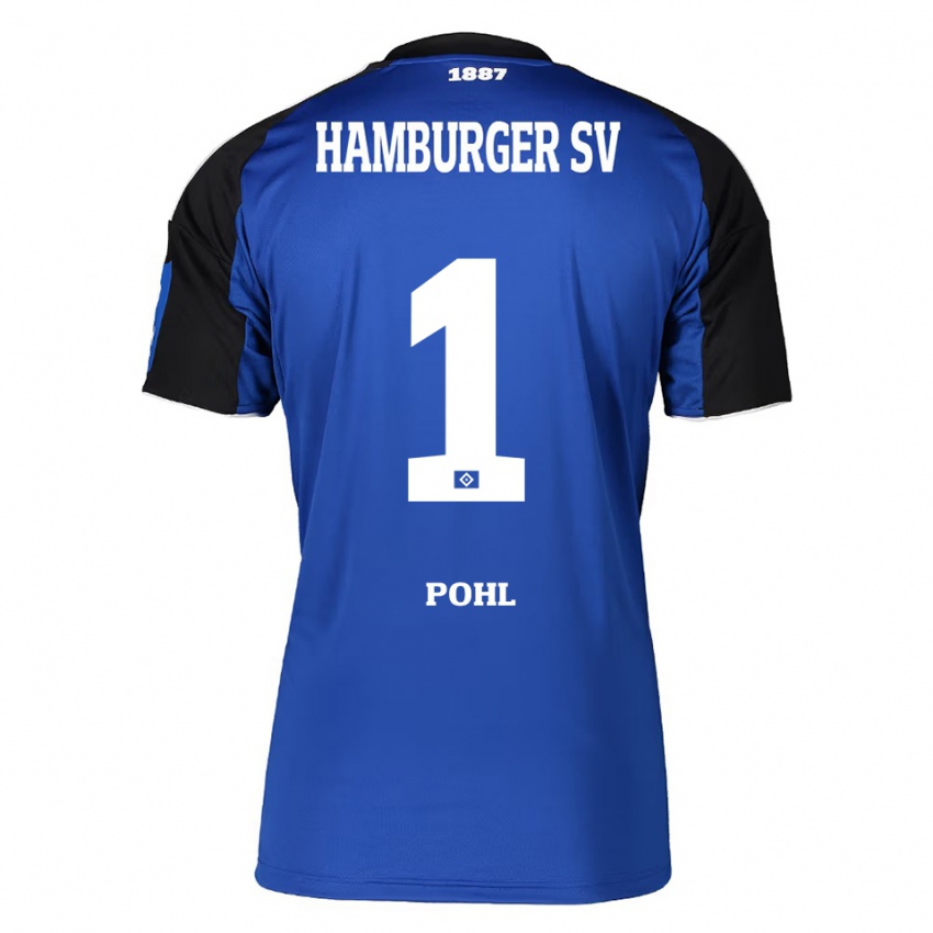 ילדים כריסטינה פוהל #1 כחול שחור הרחק ג'רזי 2025/26 חולצה קצרה