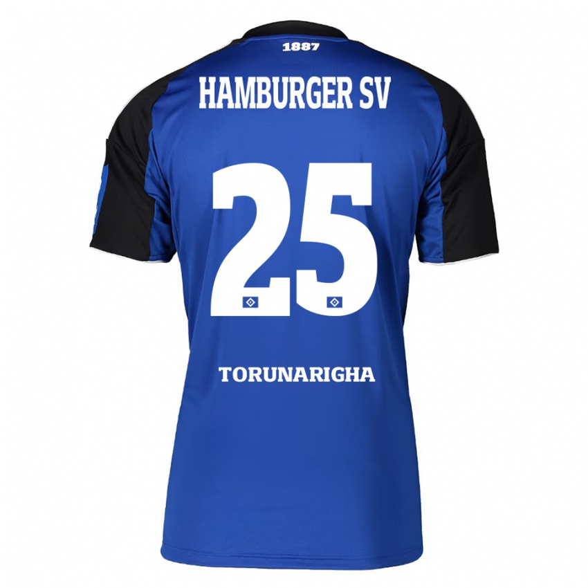 ילדים ג'ורדן טורונריגה #25 כחול שחור הרחק ג'רזי 2025/26 חולצה קצרה