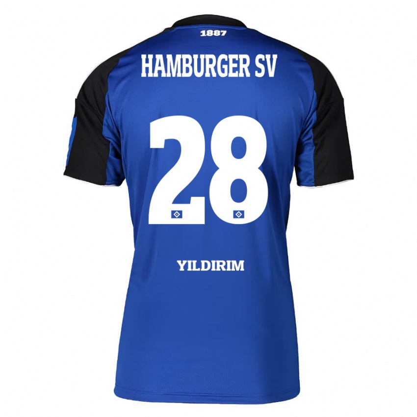 ילדים Mehmet Yildirim #28 כחול שחור הרחק ג'רזי 2025/26 חולצה קצרה