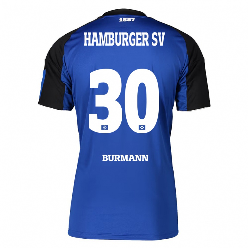 ילדים Tarah Burmann #30 כחול שחור הרחק ג'רזי 2025/26 חולצה קצרה