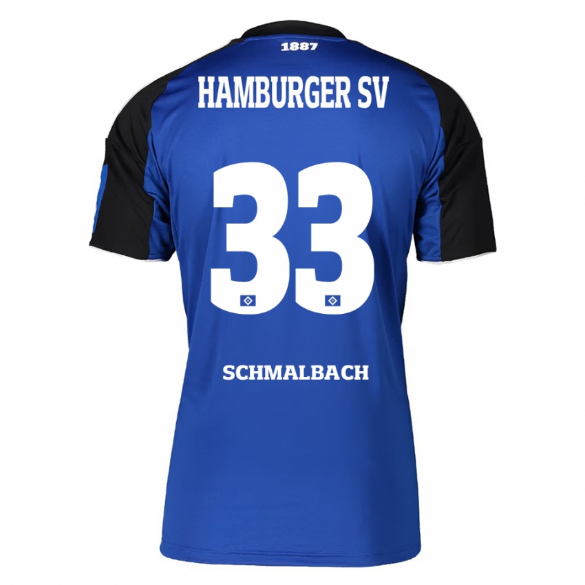 ילדים סבסטיאן שמלבך #33 כחול שחור הרחק ג'רזי 2025/26 חולצה קצרה