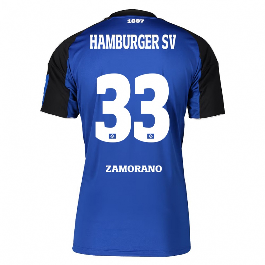 ילדים יולינה סמוראנו #33 כחול שחור הרחק ג'רזי 2025/26 חולצה קצרה