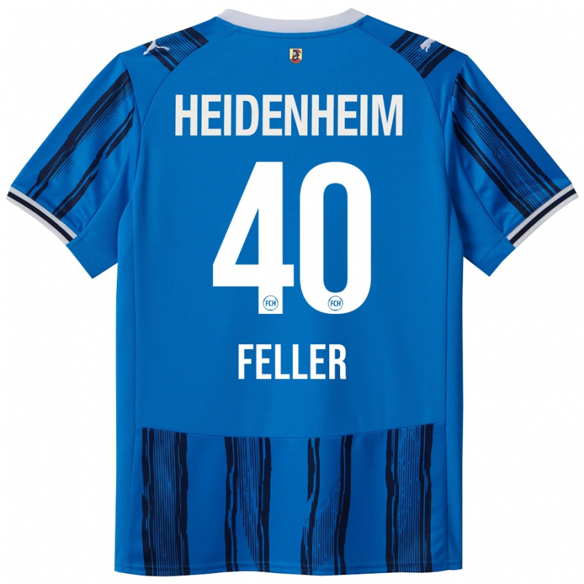 ילדים Frank Feller #40 כחול נייבי הרחק ג'רזי 2025/26 חולצה קצרה