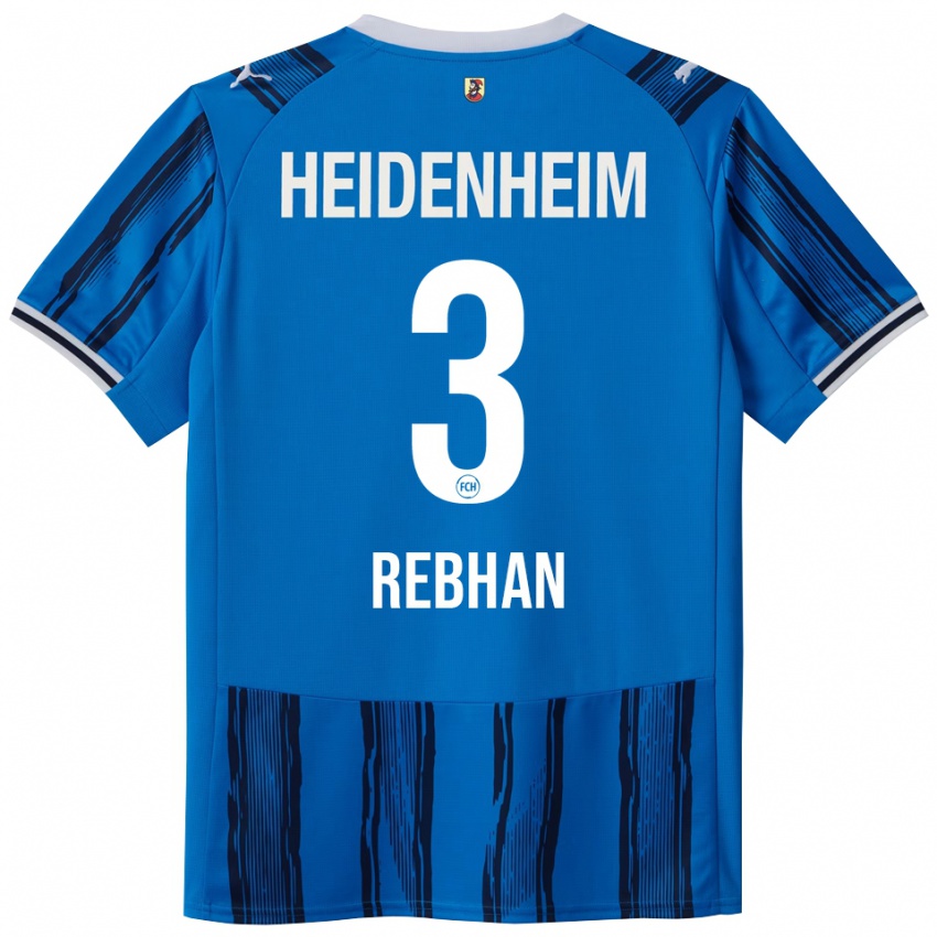 ילדים Emma Rebhan #3 כחול נייבי הרחק ג'רזי 2025/26 חולצה קצרה