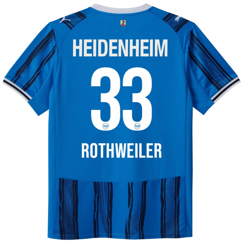 ילדים ניק רוטוויילר #33 כחול נייבי הרחק ג'רזי 2025/26 חולצה קצרה