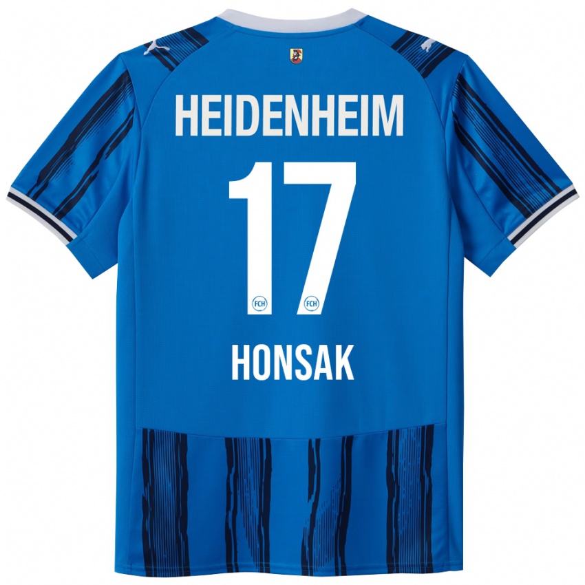 ילדים מתיאס הונסק #17 כחול נייבי הרחק ג'רזי 2025/26 חולצה קצרה