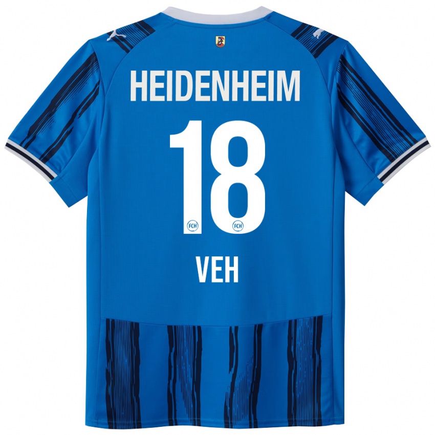 ילדים Lukas Veh #18 כחול נייבי הרחק ג'רזי 2025/26 חולצה קצרה