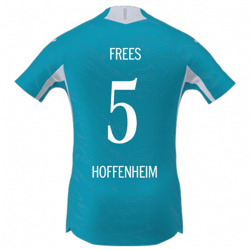 ילדים Kelven Frees #5 תכלת הרחק ג'רזי 2025/26 חולצה קצרה