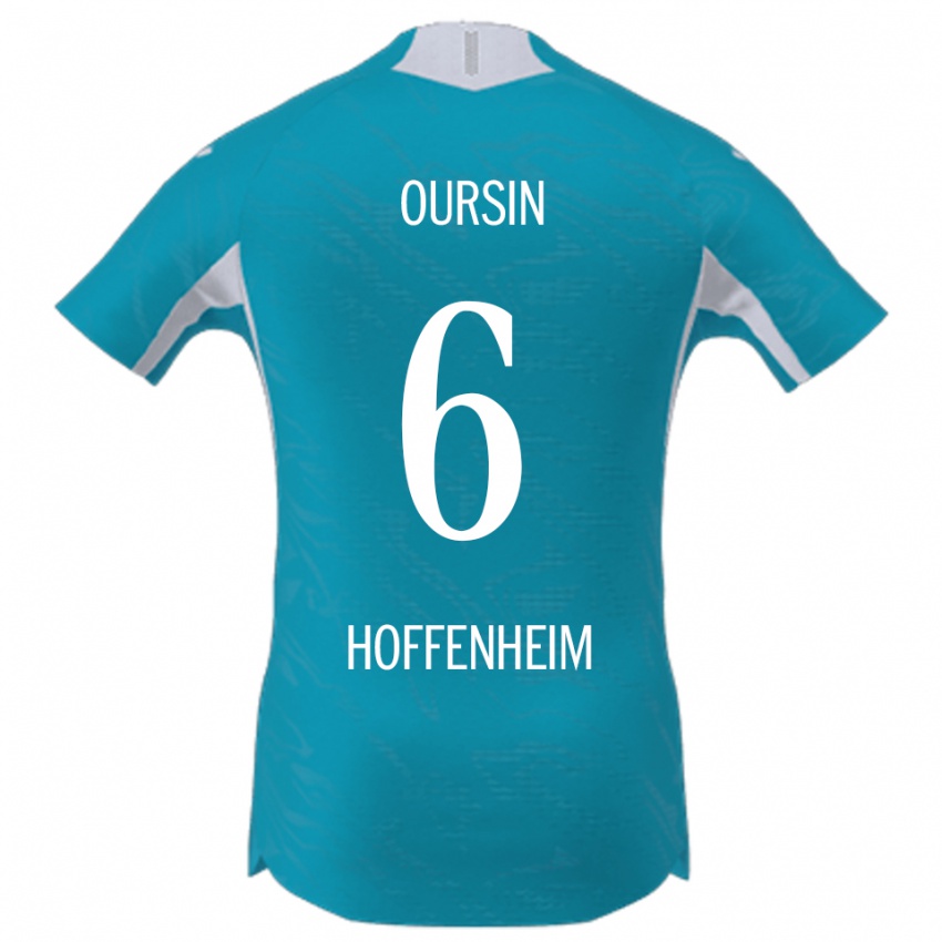 ילדים Fredrik Oursin #6 תכלת הרחק ג'רזי 2025/26 חולצה קצרה