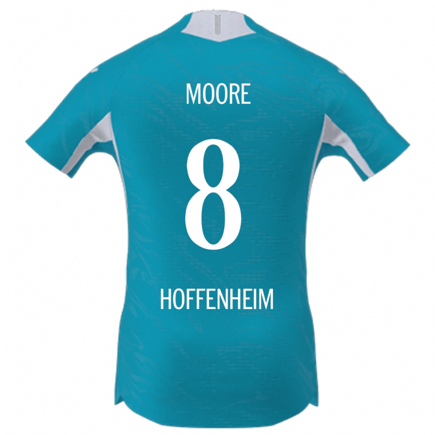 ילדים מתיו מור #8 תכלת הרחק ג'רזי 2025/26 חולצה קצרה