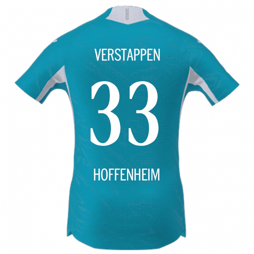 ילדים אריק ורסטאפן #33 תכלת הרחק ג'רזי 2025/26 חולצה קצרה