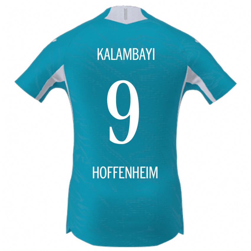 ילדים Simon Kalambayi #9 תכלת הרחק ג'רזי 2025/26 חולצה קצרה