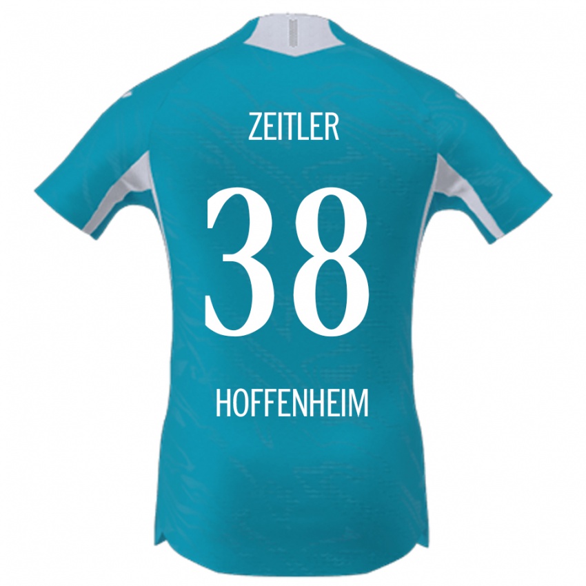 ילדים דניז זייטלר #38 תכלת הרחק ג'רזי 2025/26 חולצה קצרה