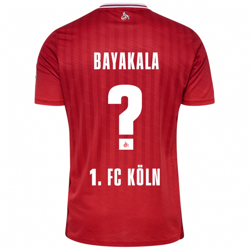 ילדים Aaron Bayakala #0 אדום לבן הרחק ג'רזי 2025/26 חולצה קצרה