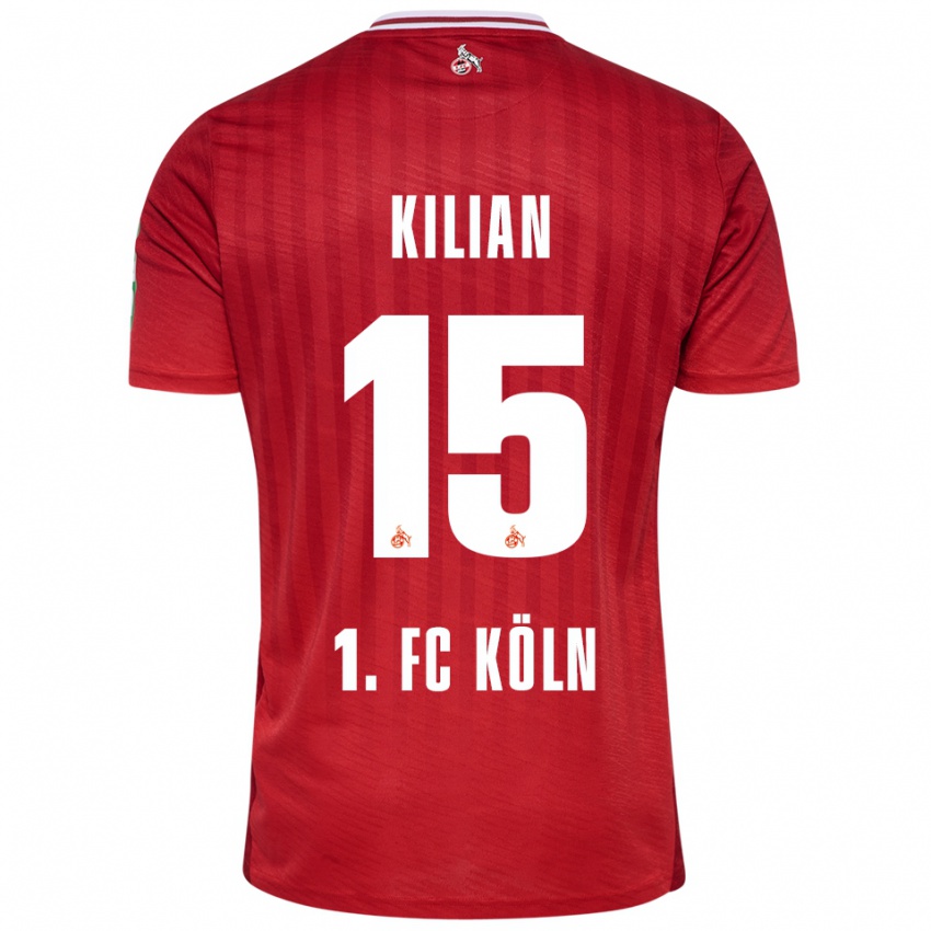 ילדים לוקה קיליאן #15 אדום לבן הרחק ג'רזי 2025/26 חולצה קצרה