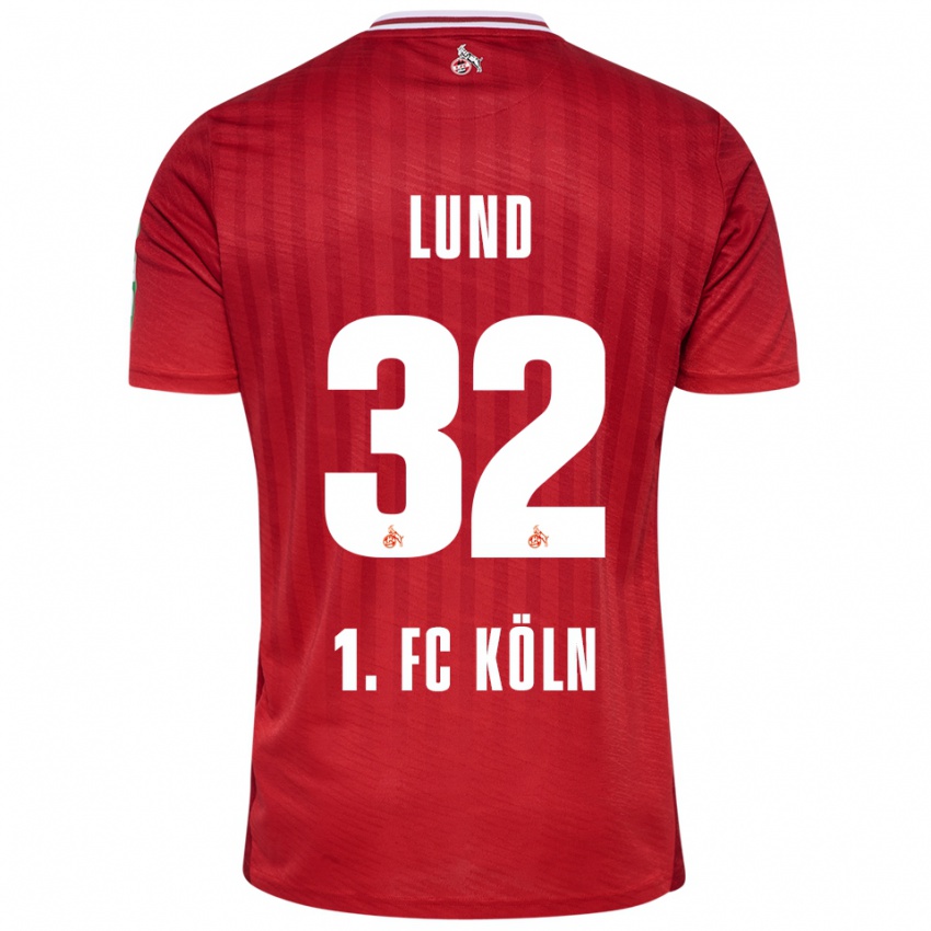 ילדים כריסטופר לונד #32 אדום לבן הרחק ג'רזי 2025/26 חולצה קצרה