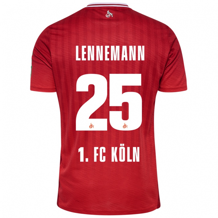 ילדים ברני לנמאן #25 אדום לבן הרחק ג'רזי 2025/26 חולצה קצרה