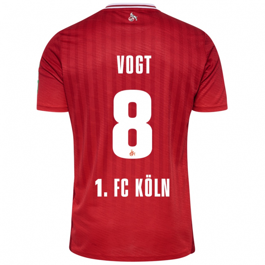 ילדים לאורה פוגט #8 אדום לבן הרחק ג'רזי 2025/26 חולצה קצרה