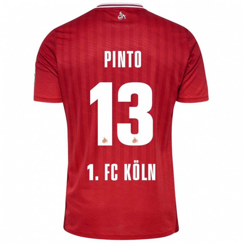 ילדים ז'ואאו ויירה פינטו #13 אדום לבן הרחק ג'רזי 2025/26 חולצה קצרה