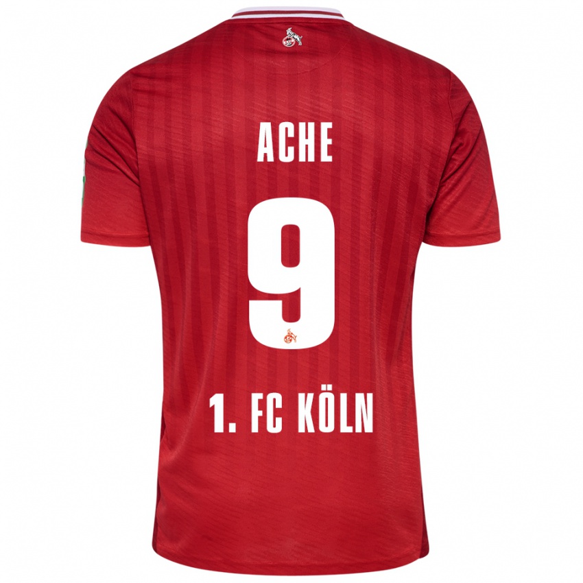 ילדים ראגנאר אכה #9 אדום לבן הרחק ג'רזי 2025/26 חולצה קצרה