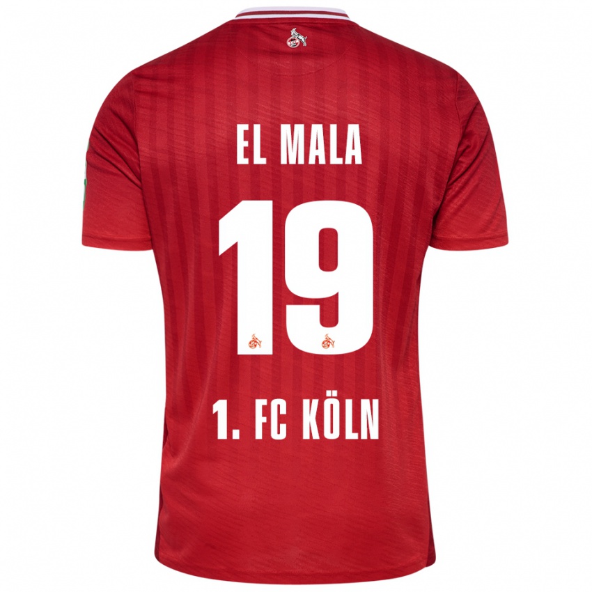 ילדים מאלק אל מאלה #19 אדום לבן הרחק ג'רזי 2025/26 חולצה קצרה