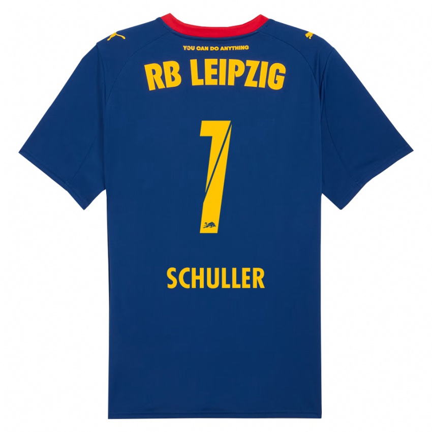 ילדים ג'ינה שולר #1 נייבי אדום הרחק ג'רזי 2025/26 חולצה קצרה