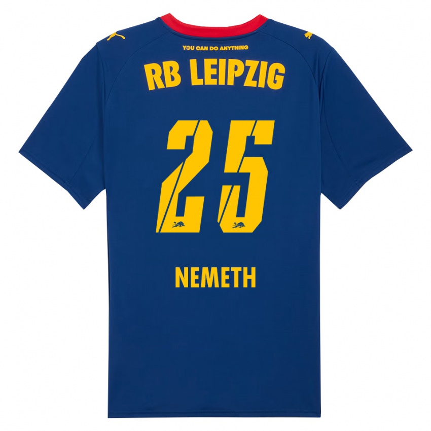 ילדים דיאנה מלינדה נמט #25 נייבי אדום הרחק ג'רזי 2025/26 חולצה קצרה