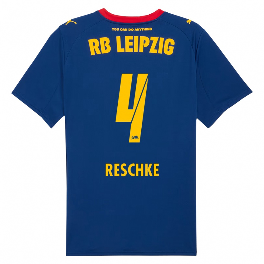 ילדים ג׳יאנלוקה רשקה #4 נייבי אדום הרחק ג'רזי 2025/26 חולצה קצרה