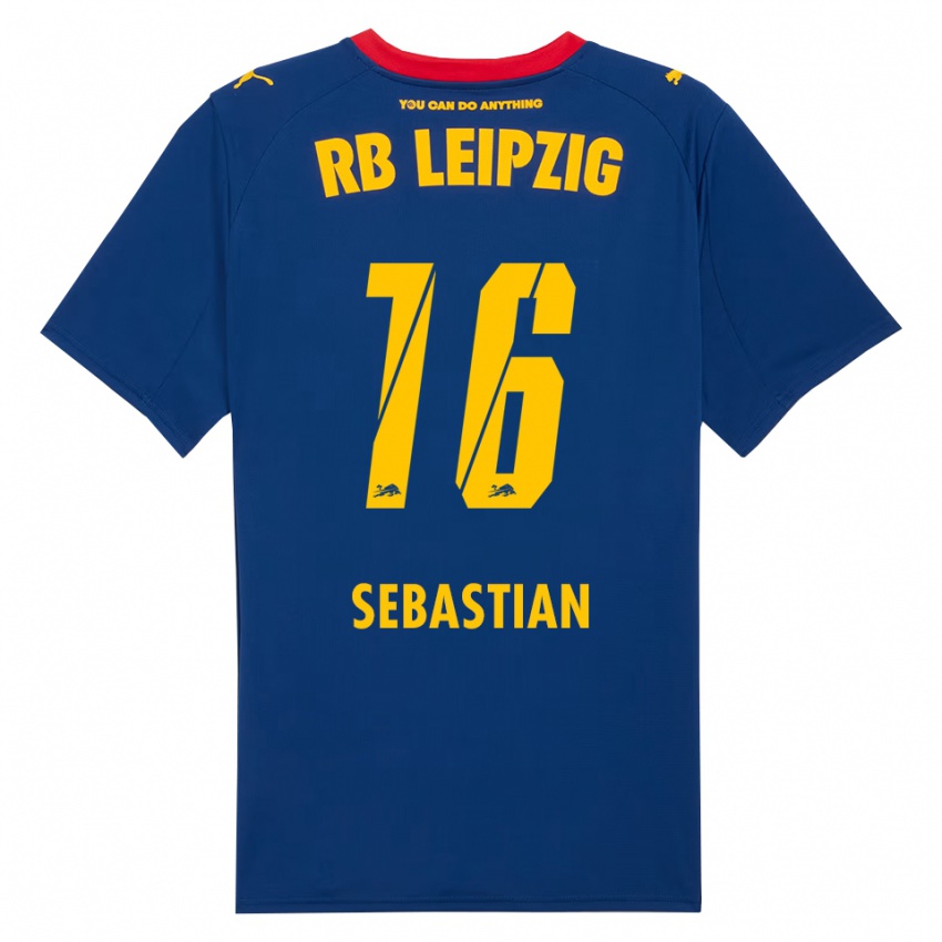 ילדים Jordy Sebastian #16 נייבי אדום הרחק ג'רזי 2025/26 חולצה קצרה