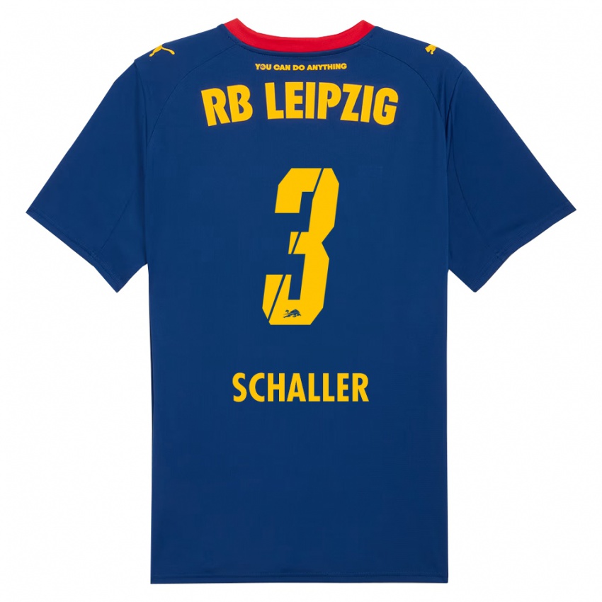 ילדים חוספין שאלר #3 נייבי אדום הרחק ג'רזי 2025/26 חולצה קצרה