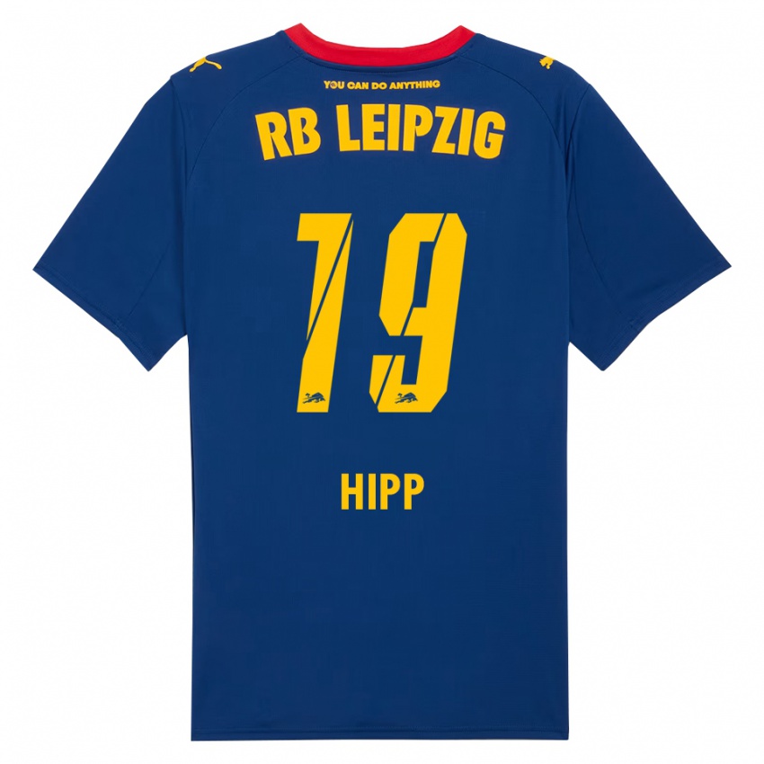 ילדים ג'ני היפ #19 נייבי אדום הרחק ג'רזי 2025/26 חולצה קצרה